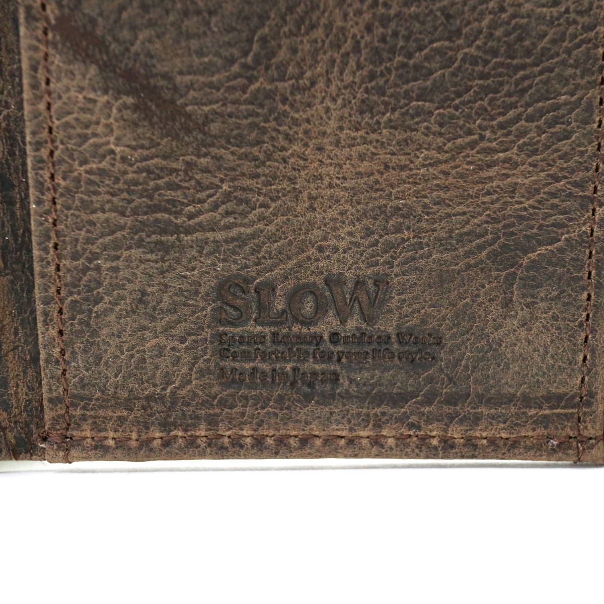SLOW スロウ kudu hold mini wallet 三つ折り財布 SO743I