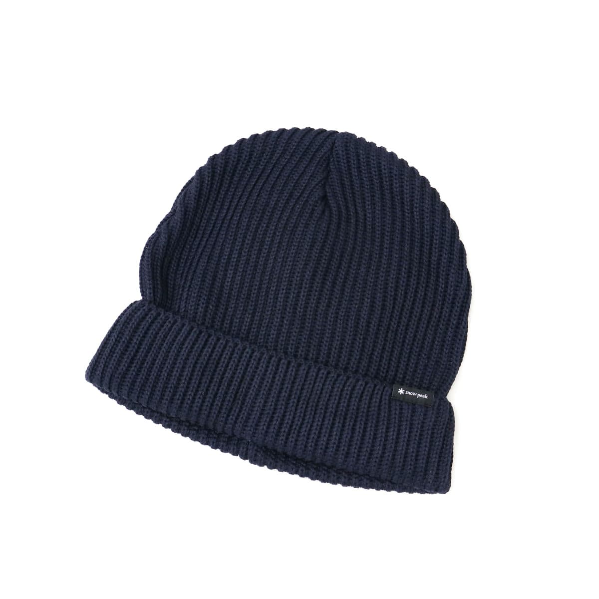 snow peak スノーピーク Pe/Co Knit Cap One Black ニット帽子 AC