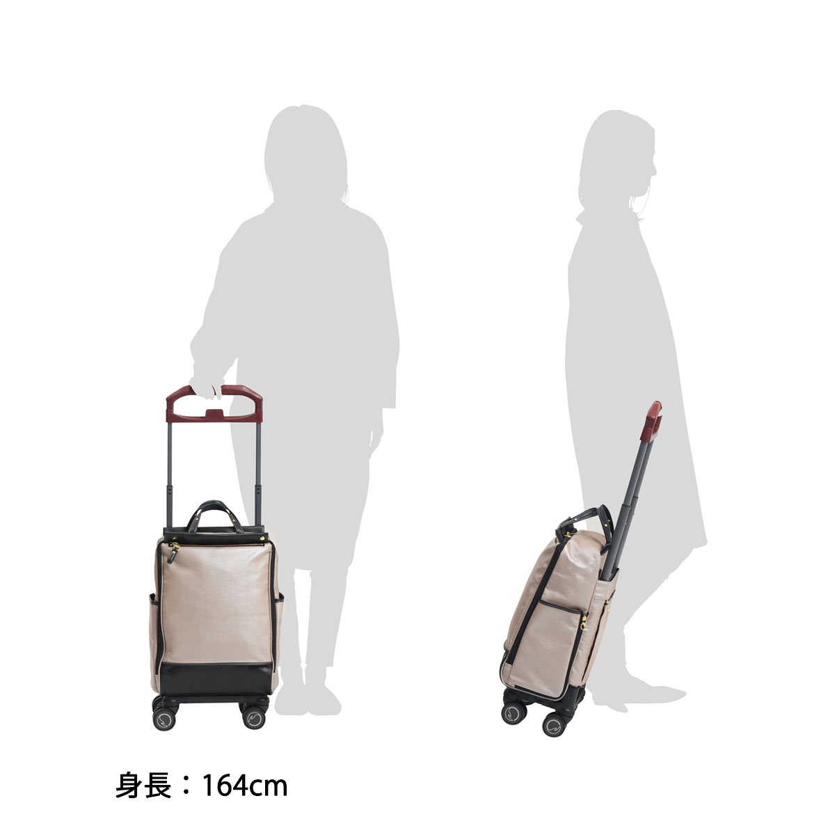 ソエルテ スーツケース カランド 機内持ち込み可 21L 2.3kg ベージュ