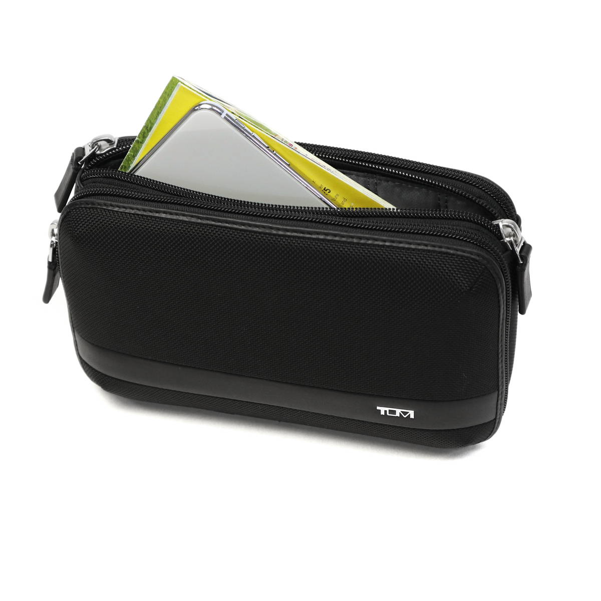 Tumi alpha discount triple zip clutch