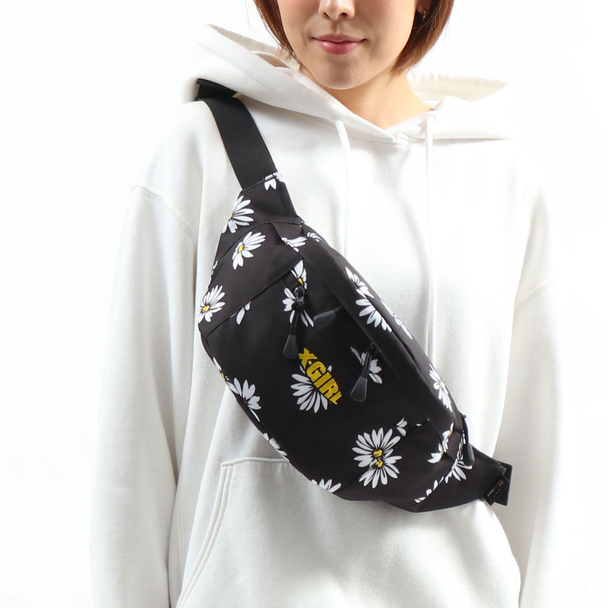 X-girl エックスガール MILLS LOGO ADVENTURE HIP BAG ウエスト