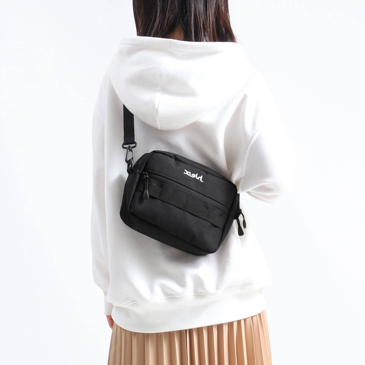 X-girl エックスガール MILLS LOGO ADVENTURE SHOULDER BAG ショルダー