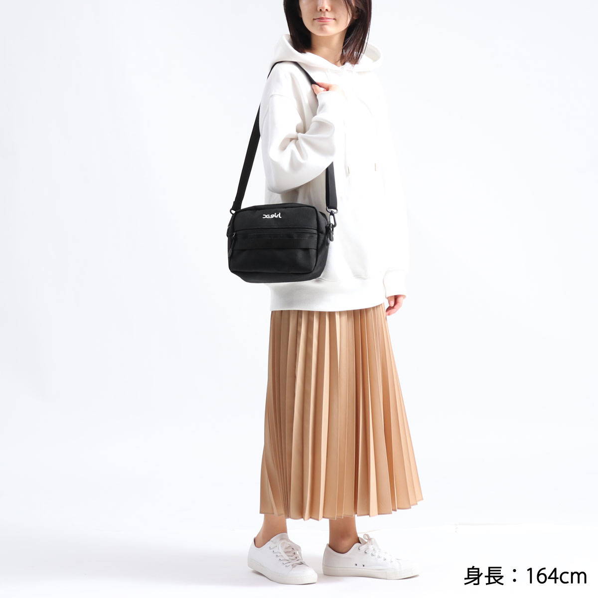 X-girl エックスガール MILLS LOGO ADVENTURE SHOULDER BAG ショルダー 