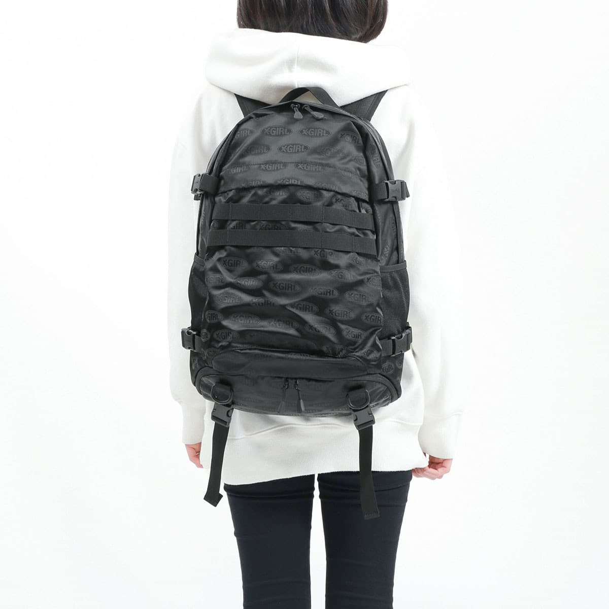 X-girl エックスガール OVAL LOGO ADVENTURE BACKPACK リュックサック