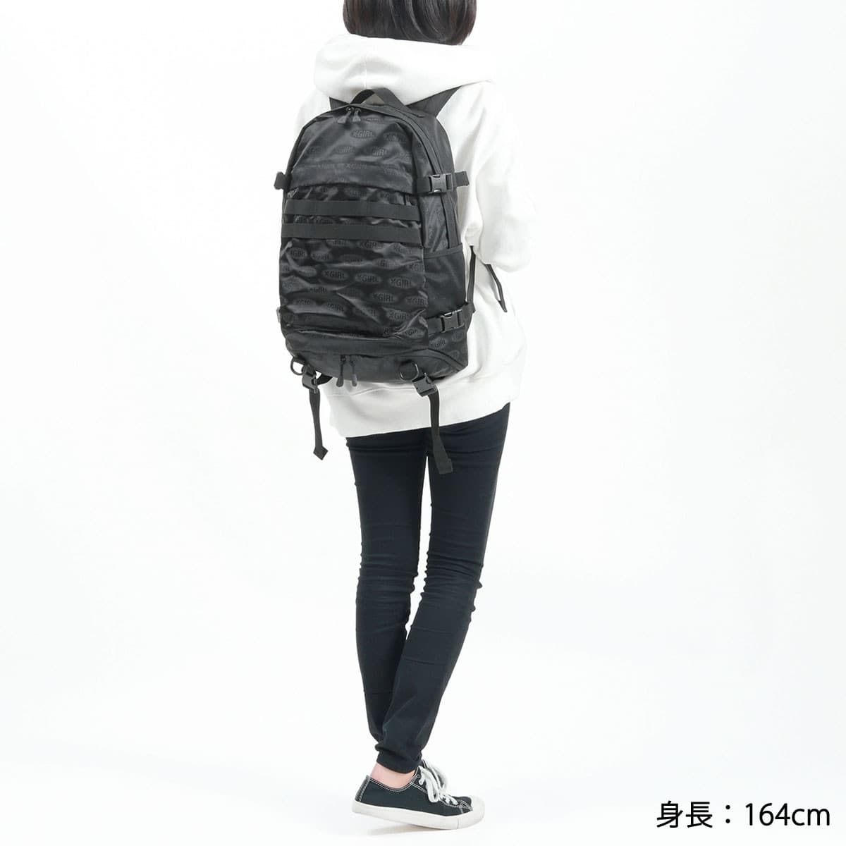 X-girl エックスガール OVAL LOGO ADVENTURE BACKPACK リュックサック