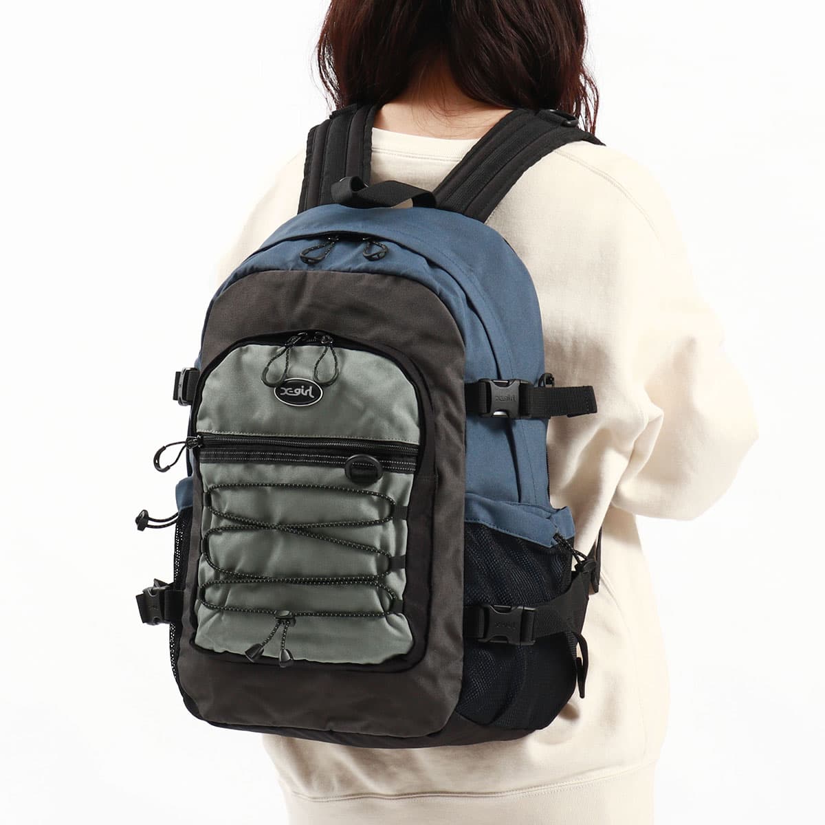 X-girl エックスガール BUNGEE CORD BACKPACK リュックサック 28L 
