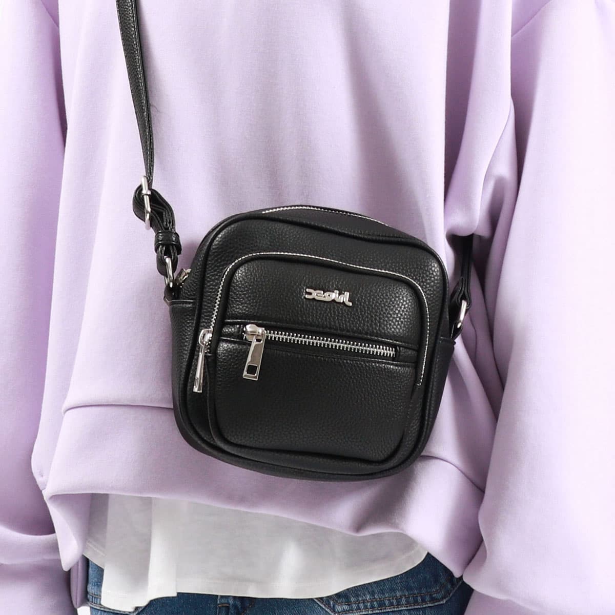 X-girl エックスガール FAUX LEATHER SHOULDER MINI BAG ショルダー