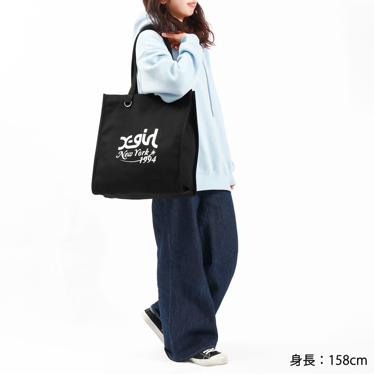 X-girl エックスガール NEW YORK CANVAS TOTE BAG トートバッグ 