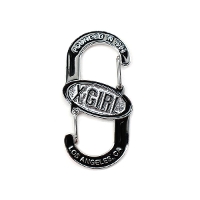 y[ւőzX-girl GbNXK[ OVAL LOGO CARABINER Jri 105242054016